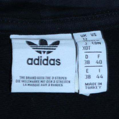 Womens UK Size 12 adidas Black Pullover Hoodie