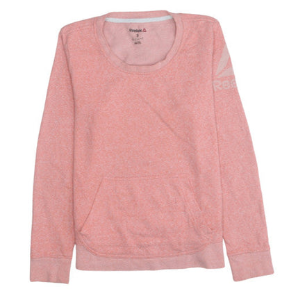 Womens UK Size S Reebok Pink Pullover Sweatshirt