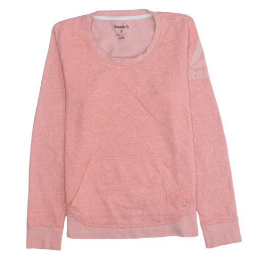 Womens UK Size S Reebok Pink Pullover Sweatshirt