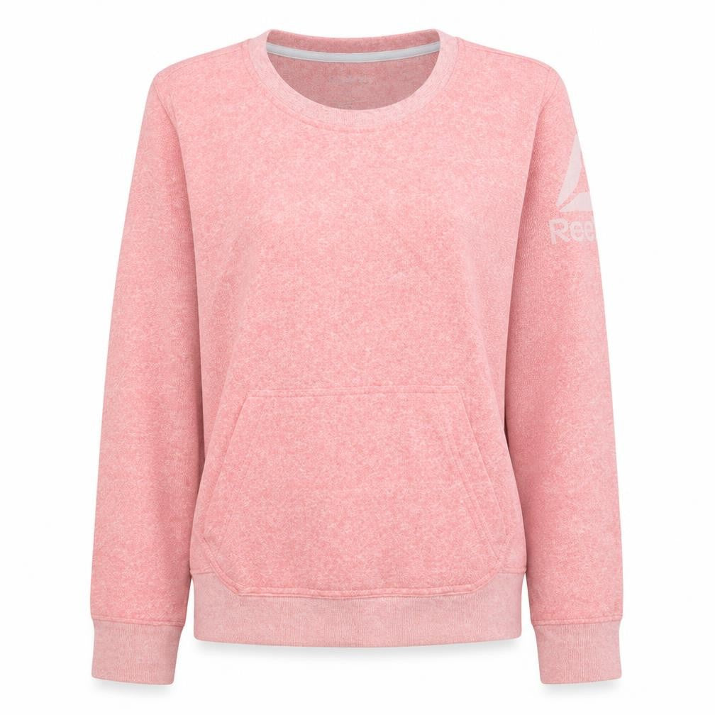 Womens UK Size S Reebok Pink Pullover Sweatshirt