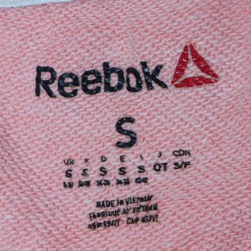 Womens UK Size S Reebok Pink Pullover Sweatshirt