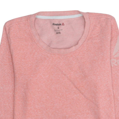 Womens UK Size S Reebok Pink Pullover Sweatshirt