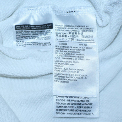 Mens UK Size L Levi's White Pullover Sweatshirt