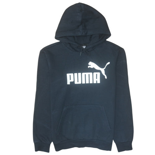 Mens UK Size S PUMA Black Pullover Hoodie