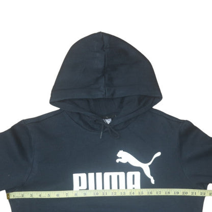 Mens UK Size S PUMA Black Pullover Hoodie