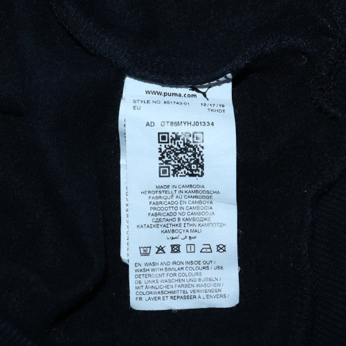 Mens UK Size S PUMA Black Pullover Hoodie