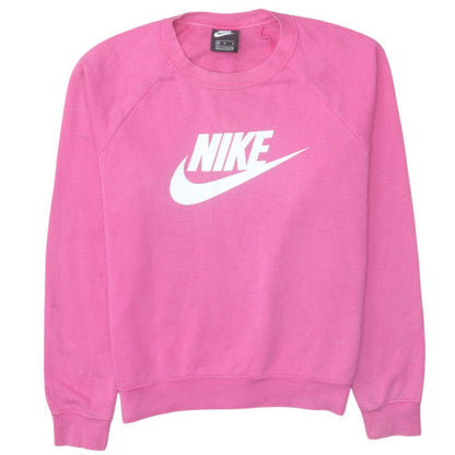 Womens UK Size M Nike Pink Pullover Sweatshirt