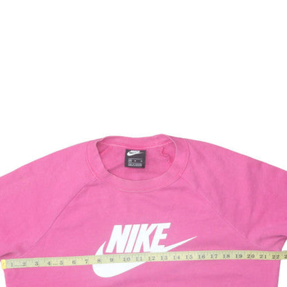 Womens UK Size M Nike Pink Pullover Sweatshirt