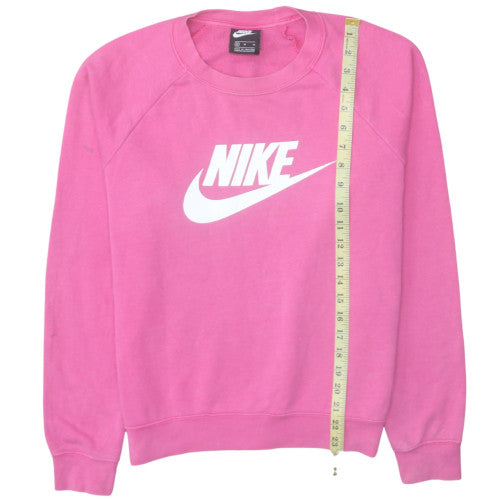Womens UK Size M Nike Pink Pullover Sweatshirt