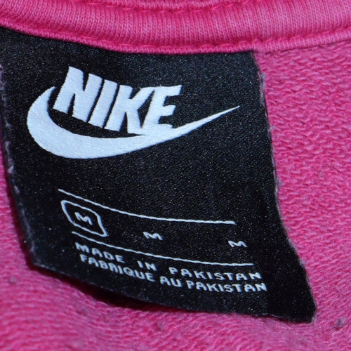 Womens UK Size M Nike Pink Pullover Sweatshirt