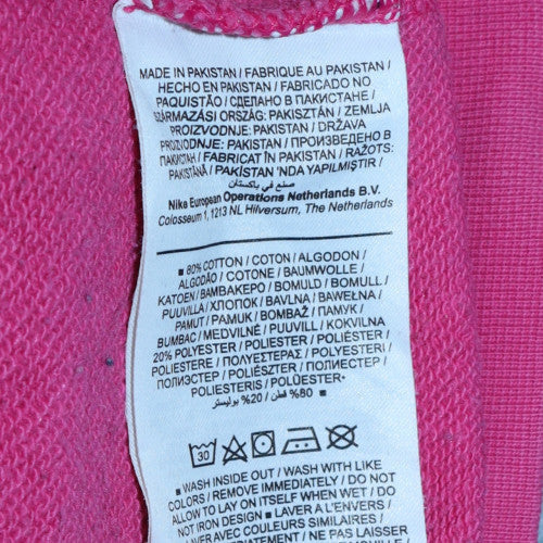 Womens UK Size M Nike Pink Pullover Sweatshirt