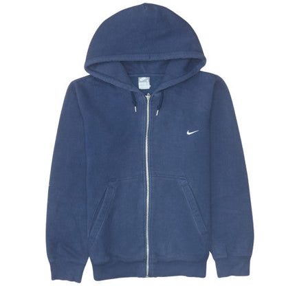 Mens UK Size S Nike Blue Full Zip Hoodie