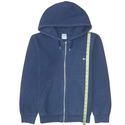 Mens UK Size S Nike Blue Full Zip Hoodie
