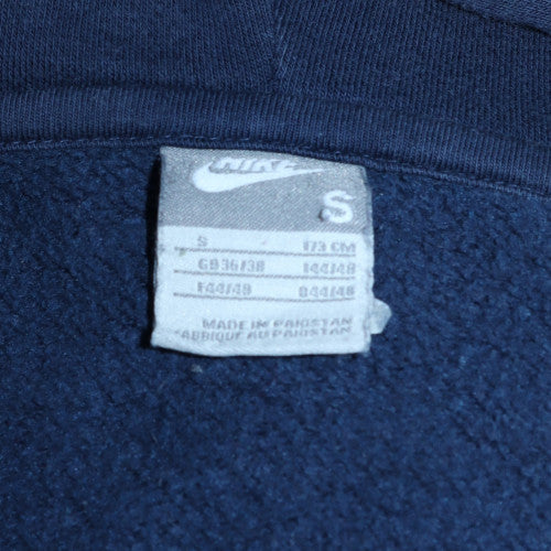 Mens UK Size S Nike Blue Full Zip Hoodie