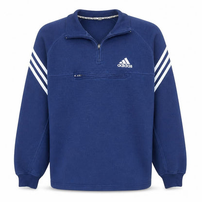 Mens UK Size S adidas Blue Pullover Sweatshirt