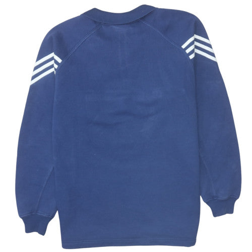 Mens UK Size S adidas Blue Pullover Sweatshirt