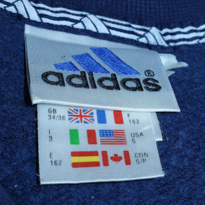 Mens UK Size S adidas Blue Pullover Sweatshirt
