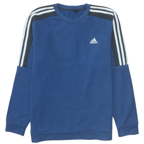 Mens UK Size L adidas Blue Pullover Sweatshirt