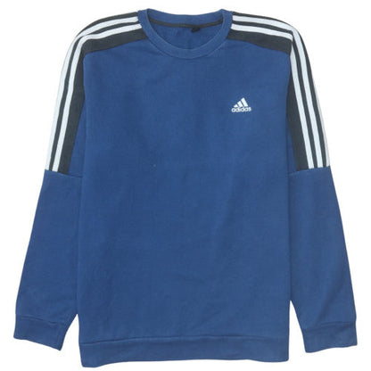 Mens UK Size L adidas Blue Pullover Sweatshirt