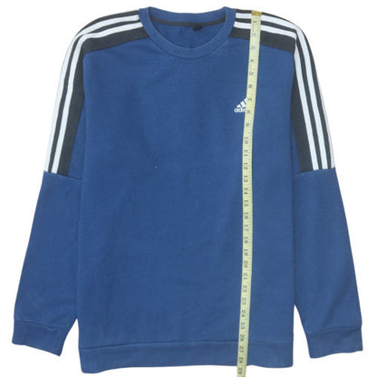 Mens UK Size L adidas Blue Pullover Sweatshirt