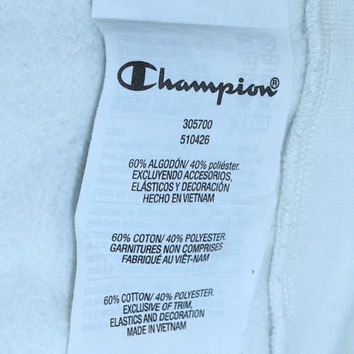 Champion Boys White 2XL Pullover Sweatshirt with Logo Detail