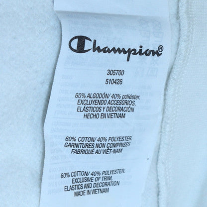 Champion Boys White 2XL Pullover Sweatshirt with Logo Detail