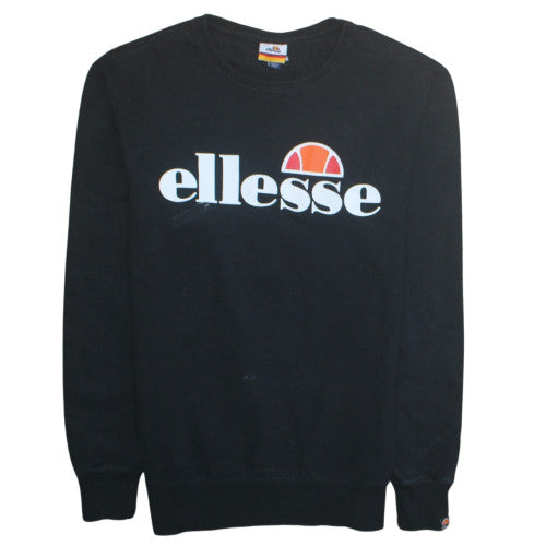 Mens UK Size M ellesse Black Pullover Sweatshirt