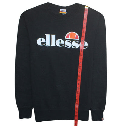 Mens UK Size M ellesse Black Pullover Sweatshirt