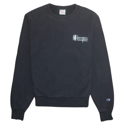 Mens UK Size S Champion Black Pullover Sweatshirt
