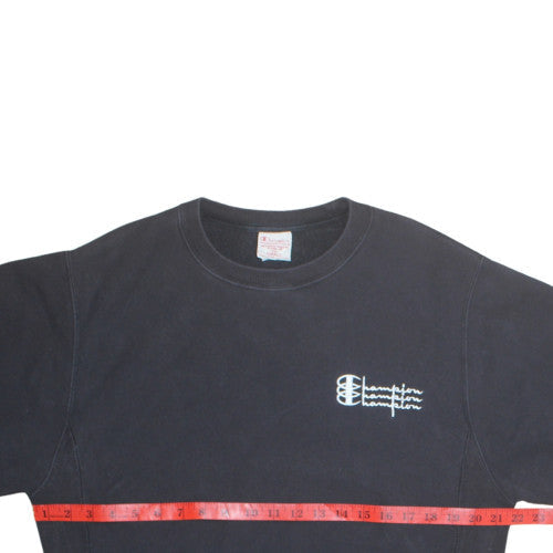 Mens UK Size S Champion Black Pullover Sweatshirt