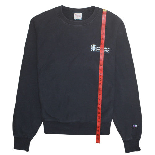 Mens UK Size S Champion Black Pullover Sweatshirt