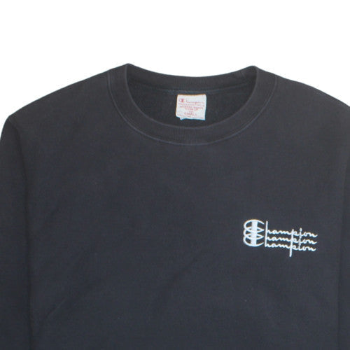 Mens UK Size S Champion Black Pullover Sweatshirt