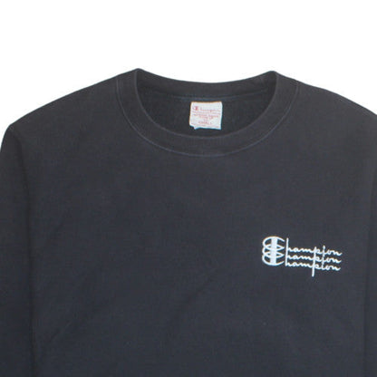 Mens UK Size S Champion Black Pullover Sweatshirt