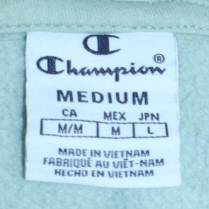 Womens UK Size M Champion Green Pullover Hoodie