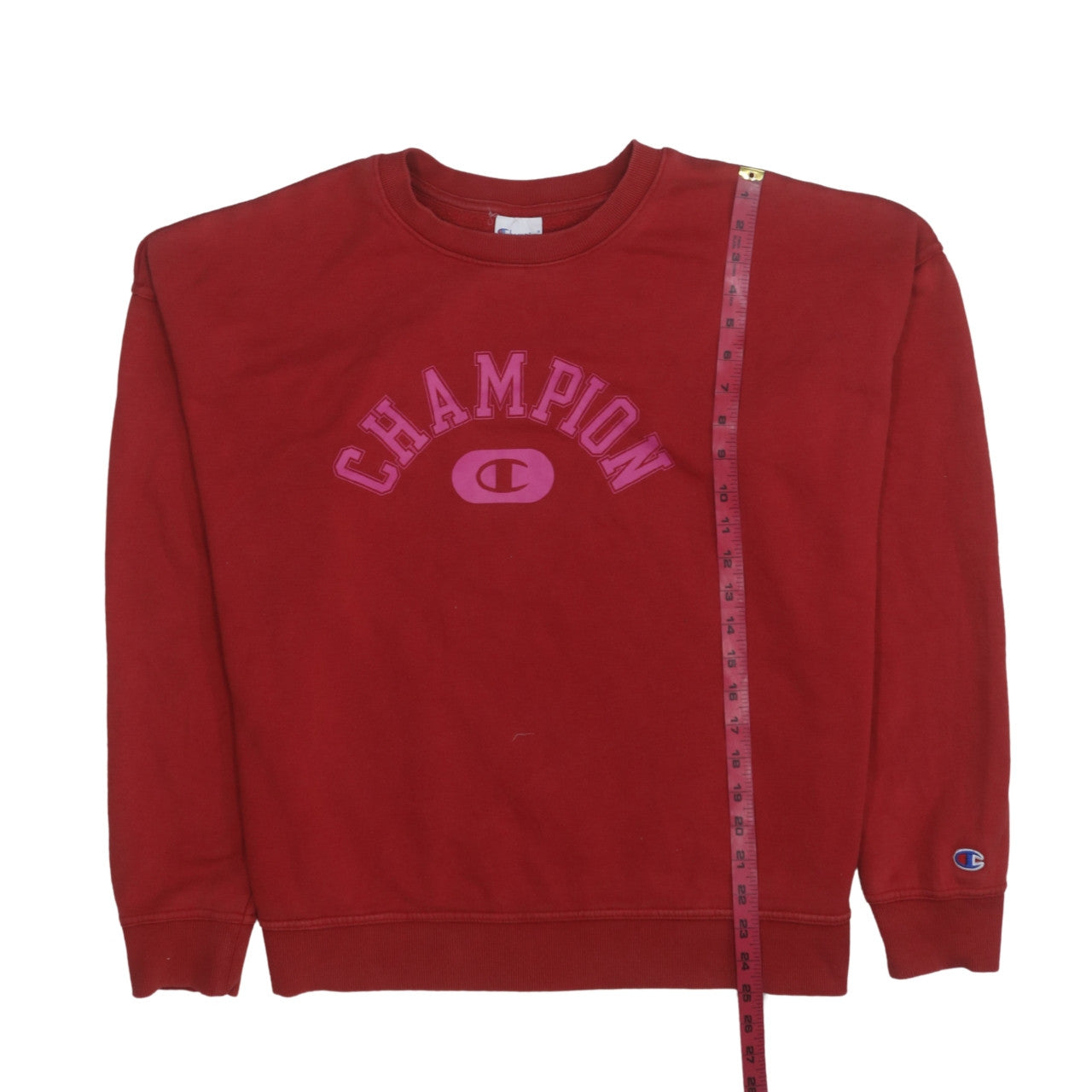 Womens UK Size L Champion Red Pullover Sweatshirt