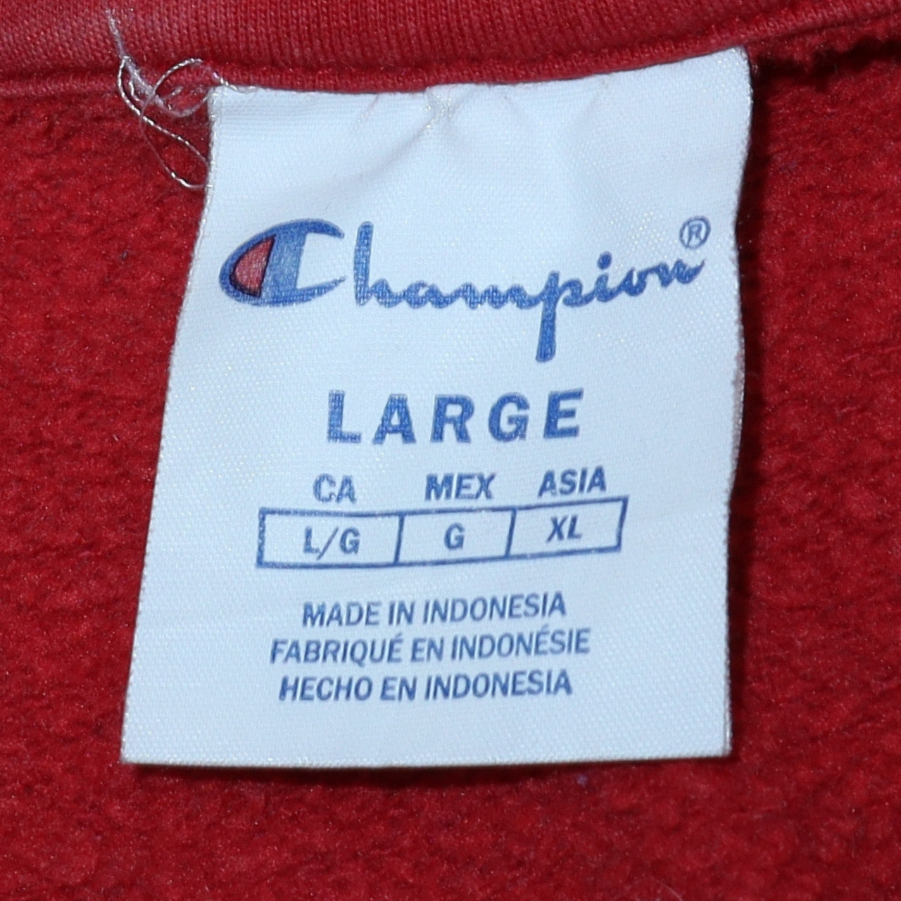 Womens UK Size L Champion Red Pullover Sweatshirt