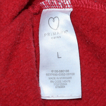 Mens UK Size L Primark Red Pullover Sweatshirt