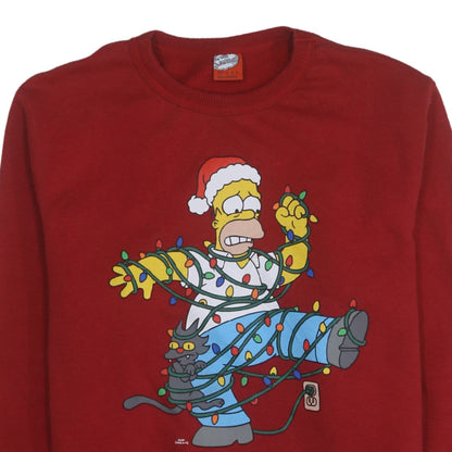 Mens UK Size L Primark Red Pullover Sweatshirt