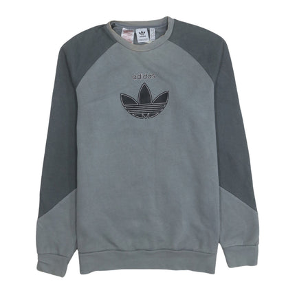 adidas Boys Grey Crew Neck Pullover Sweatshirt Size 16 Years