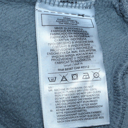 adidas Boys Grey Crew Neck Pullover Sweatshirt Size 16 Years