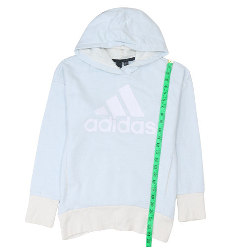 Womens UK Size XS adidas Blue Pullover Hoodie
