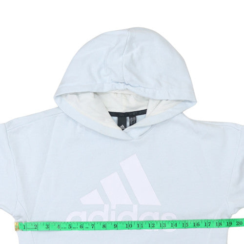 Womens UK Size XS adidas Blue Pullover Hoodie