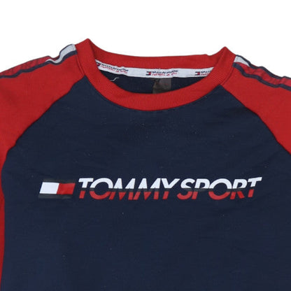 Mens UK Size M Tommy Sport Blue Pullover Sweatshirt