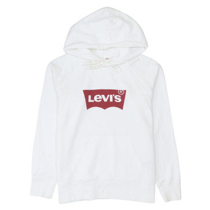 Mens UK Size M Levi's White Pullover Hoodie