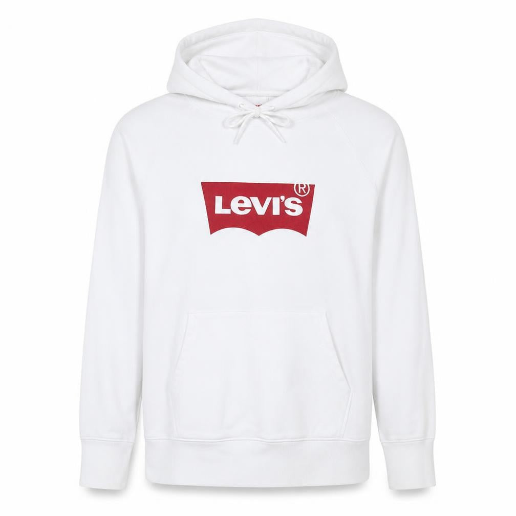 Mens UK Size M Levi's White Pullover Hoodie
