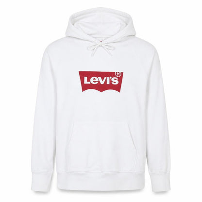 Mens UK Size M Levi's White Pullover Hoodie