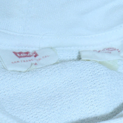 Mens UK Size M Levi's White Pullover Hoodie