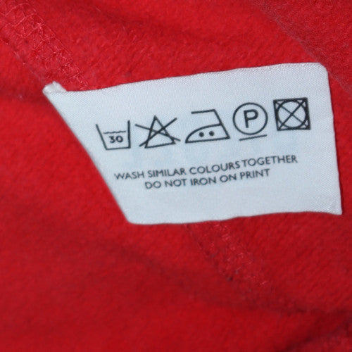 Mens UK Size L Diesel Red Pullover Hoodie