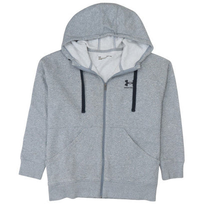 Mens UK Size S Under armour Grey Full Zip Hoodie