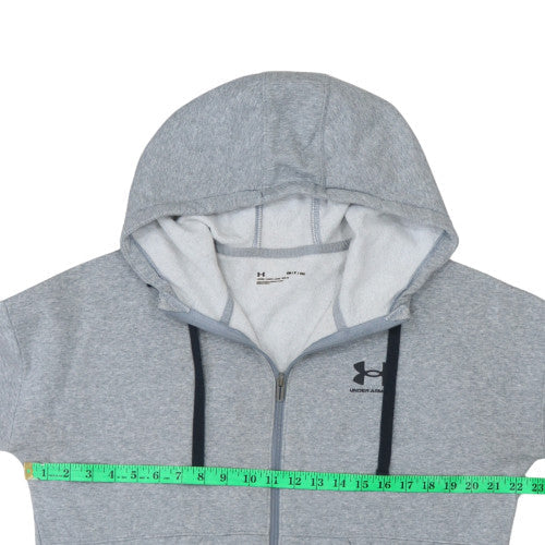 Mens UK Size S Under armour Grey Full Zip Hoodie